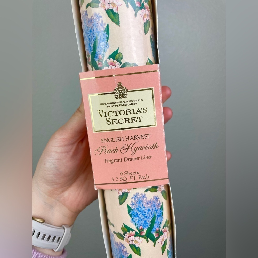 VTG Victoria's Secret English Harvest Peach Hyacinth Fragrant Drawer Liner Flora - Picture 3 of 13